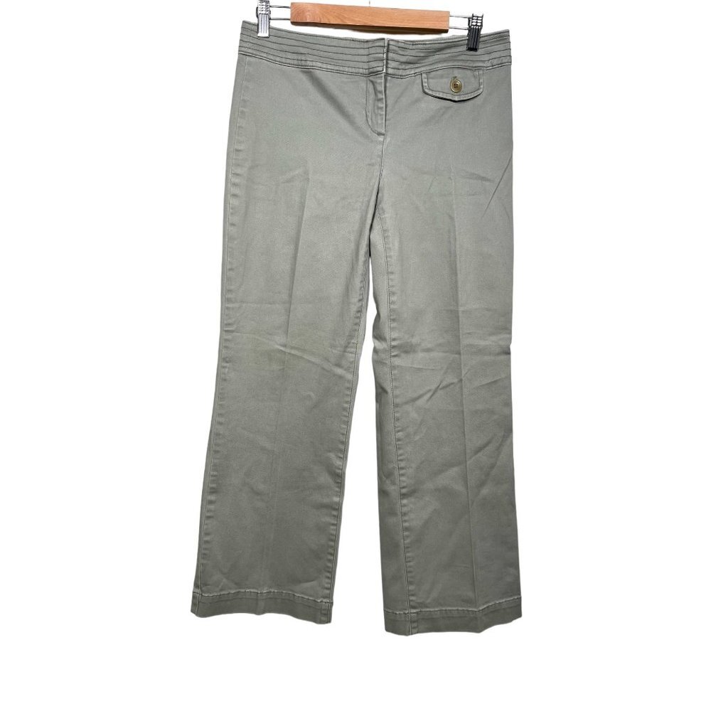 Janeville wide leg Cropped low‎ rise pants Y2K 90s preppy sz 4